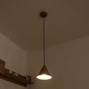 Závesný luster na kábli ETNA II 1xE27/15W/230V pr. 18,5 cm béžová