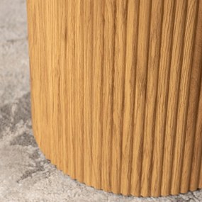 Okrúhly konferenčný stolík MAYLIN vo farbe dub Priemer: 60 cm