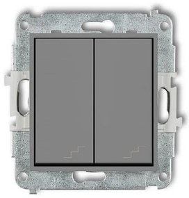 27MWP-33 Schodiskový konektor dvojitá šedá matná