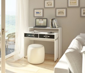 PC stolík Zoe (biela + lesk čierny). Vlastná spoľahlivá doprava až k Vám domov. 780215