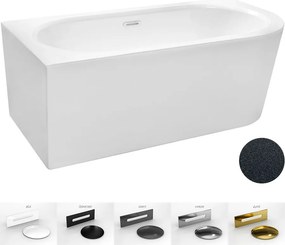 Besco Akrylátová voľne stojaca vaňa Avita A-Line Glam G CC/SP 150x75 (160x75, 170x75), s prepadom BESCO-Typ výpuste: Alcaplast Click-Clack so štrbino…