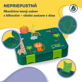 Klarstein Schmatzfatz junior desiatový box, 6 priehradiek, 21,3 x 15 x 4,5 cm, bez BPA