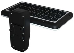 LED solárne nástenné svietidlo so senzorom LED/15W/3,2V 4000K/6000K IP65 čierne