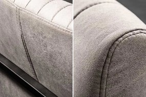 Konzolová stolička Boss s podrúčkami, sivohnedá taupe