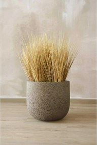 Umelá tráva v kvetináči BOHO, plast, výška 54 cm, béžová