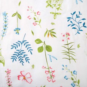 FLANELOVÉ OBLIEČKY FLANELOVE 180X200 CM, 2KS 70X80 CM KVETY