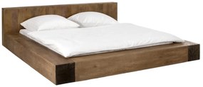 furniture-nabytek.cz - Masívna posteľ Dunas z mangového dreva, lakovaná, hnedá