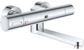 GROHE Eurosmart Cosmopolitan E termostatická elektronická umývadlová batéria, nástenná montáž, batériová prevádzka, výtok 255 mm, chróm, 36455000