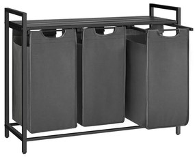 Kôš na bielizeň REX čierna/šedá