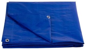Zakrývacia plachta s okami modrá 80 g/m2 10x15m
