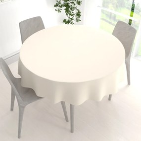 Biante Teflónový okrúhly obrus TF-037 Smotanový bez vzoru Ø 90 cm