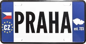 GiftyCity Plechová ceduľa Praha