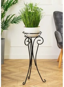 Stojan na kvety 74x34 cm čierna