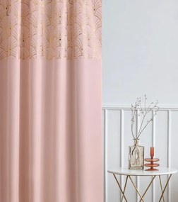 Pudrovoružový dizajnový záves 140x280 cm