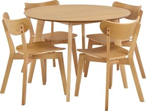 Jedálenský set Roxby dub prírodný