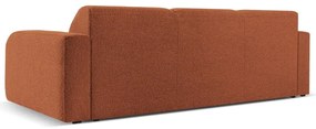 Hnedá pohovka z textílie bouclé 235 cm Molino – Micadoni Home
