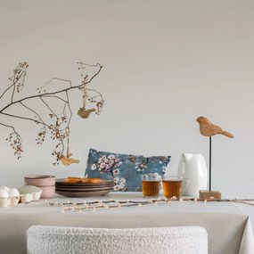 Dekorácia prírodný drevený vtáčik na povrázku - 8*1*4 cm