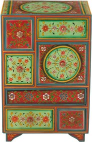 Drevená farebná komoda Mumbai mango wood - 43*29*65 cm