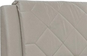 Posteľ Virginia 120x200 cm, krémová tkanina