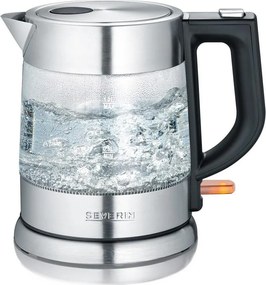 Severin WK 3468 - Rýchlovarná kanvica 1 l 2200W/230V nerezová oceľ/sklo