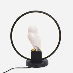 Zuma Line EX04F332U-1 - LED Stolná lampa SOWA LED/4W/5V čierna/biela