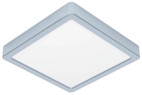 EGLO LED stropné osvetlenie do kúpeľne FUEVA 5, 17W, teplá biela, 21x21cm, hranaté, chrómované