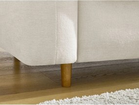 Béžová pohovka na každodenné spanie/rozkladacia 200 cm Cocoone – Bobochic Paris