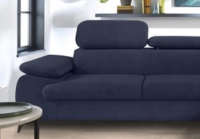 Rohová sedacia súprava Scala, tmavo modrá látka, pravý roh