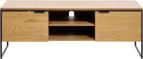 TV stolík v dekore duba v prírodnej farbe 155x55x45 cm Cesura – Unique Furniture