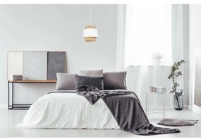 Závesné svietidlo Boho Spider, 1x jutové/biele textilné tienidlo