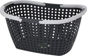 Nákupný košík 15 l, čierny, recyklovaný plast%