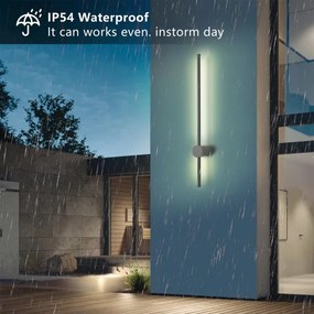 Brilagi - LED vonkajšie nástenné svietidlo AURA LED/12W/230V 4000K IP54 antracit