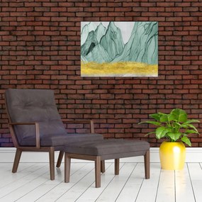 Obraz - Smaragdové hory N⁰1 (70x50 cm)