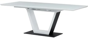 Autronic BONTEC Jedálenský stôl rozkladací 160x90cm, mdf, biela, HT-D1931 WT Farba: Biela