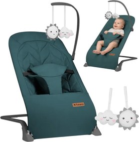 Detské hojdacie kreslo Moon 10 zelené