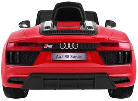 RAMIZ ELEKTRICKÉ AUTÍČKO AUDI R8 SPYDER RS EVA - LAKOVANÉ - ČERVENÉ - 2 x 45W - 2 x 6V/7Ah -  2022