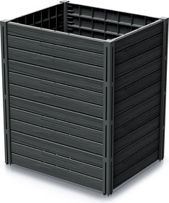 Sada 2 ks vyvýšených záhonů Bas Planty 75,6 cm antracitová