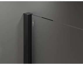 Mexen Velar, sprchový kút s posuvnými dverami 120 x 70 cm, 8mm sklo námraza, čierna matná, 871-120-070-31-70