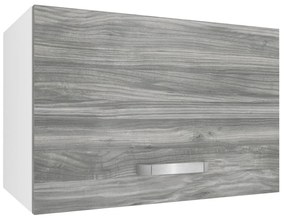 Kuchynská skrinka Belini nad digestor 60 cm šedý antracit Glamour Wood  TOR SGP60/2/WT/GW1/0/U