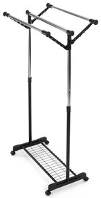 Autronic BONTEC Stojan na šaty, kov, čierna, 84521 BK Farba: Čierna