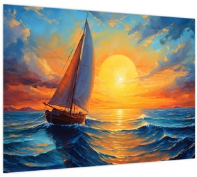 Obraz - Plachetnica (70x50 cm)