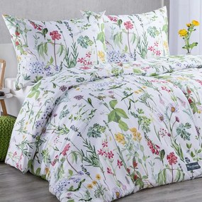 Posteľné obliečky z mikrovlákna PRIMAVERA biele 2x jednolôžko
