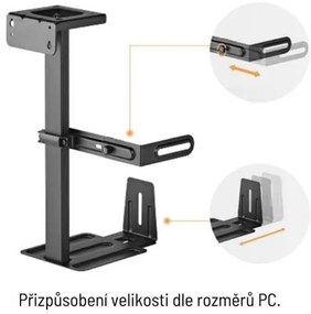 Držiak na PC Brateck CPB-25, čierna