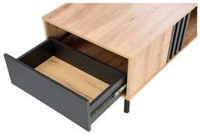 Konferenčný stolík Giselle, dub artisan / čierna