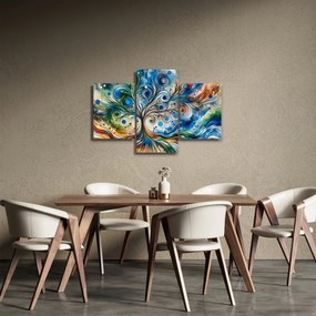 Obraz – Farebný energetický strom (90x60 cm)
