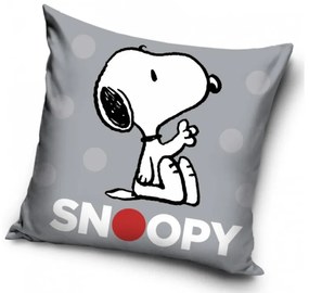 TipTrade Obliečka na vankúšik 40x40 cm - Snoopy Grey