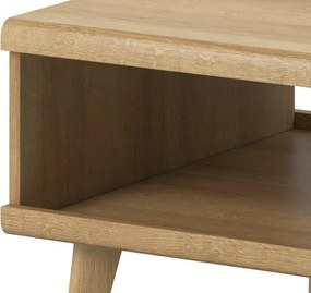 Konferenčný stolík Primo, dub riviera/biely