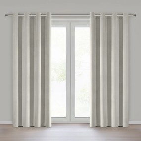 ZÁVES NA KRÚŽKOCH MEGI 140X250 CM SIVÁ