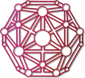 SENTOP | Geometrický obraz na stenu vyrezávaný z drevenej preglejky I SENTOP PR0330