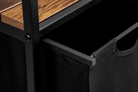 Kôš na bielizeň ARTUS 3-priehradkový čierny